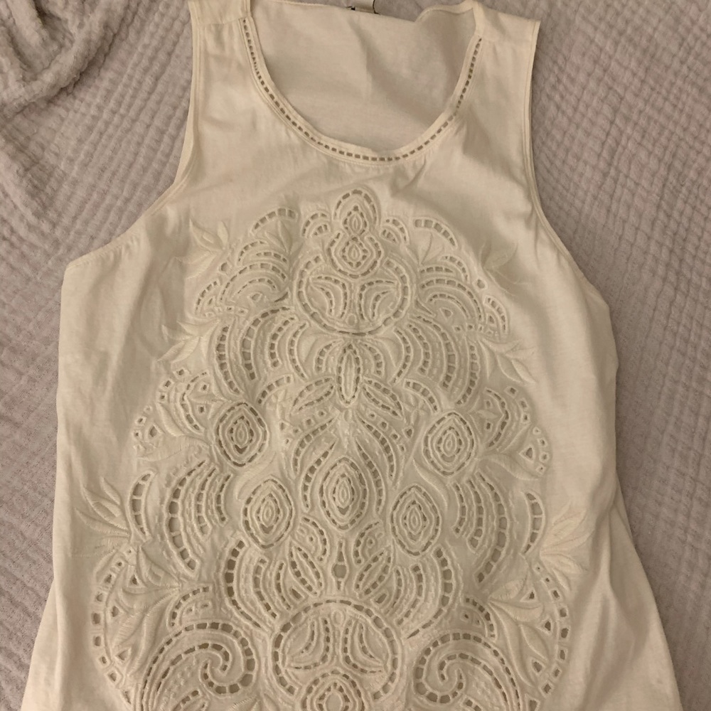 J crew white tank
